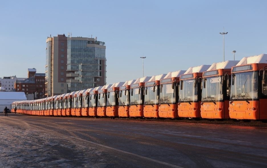 В 2018 году Нижний Новгород купил первую партию в 100 автобусов