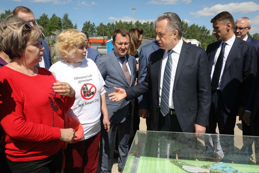 Обманутые дольщики верят в Мутко и общее будущее с Нижним Новгородом Фото пресс-службы правительства Нижегородской области